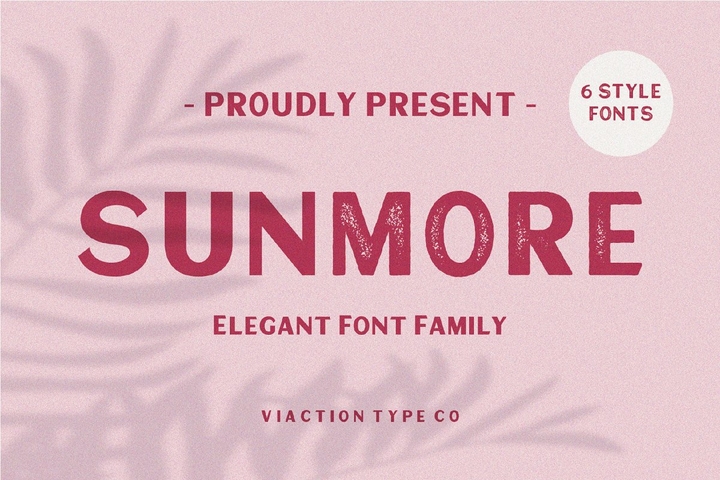 Sunmore Font preview